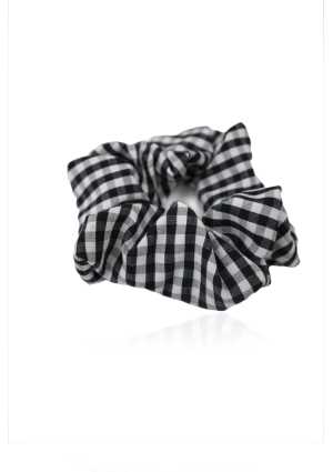 Scrunchie Black/White Check